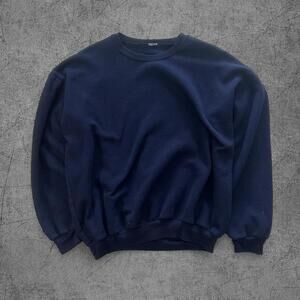 Vintage Boxy Blank Navy Crewneck